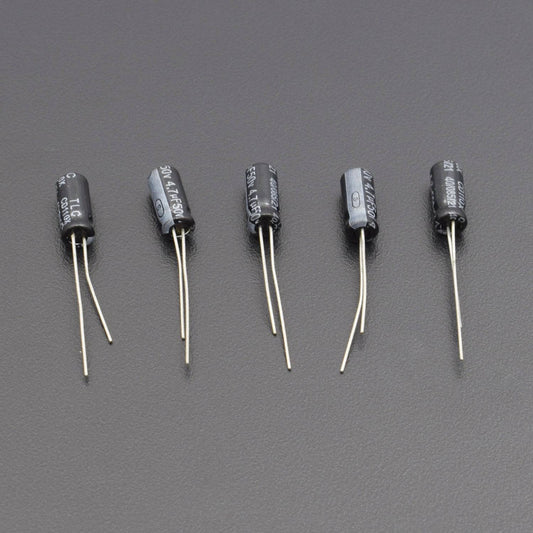 4.7uF 50V DC Aluminium Electrolytic Capacitor (5 pcs )-RS745 - REES52