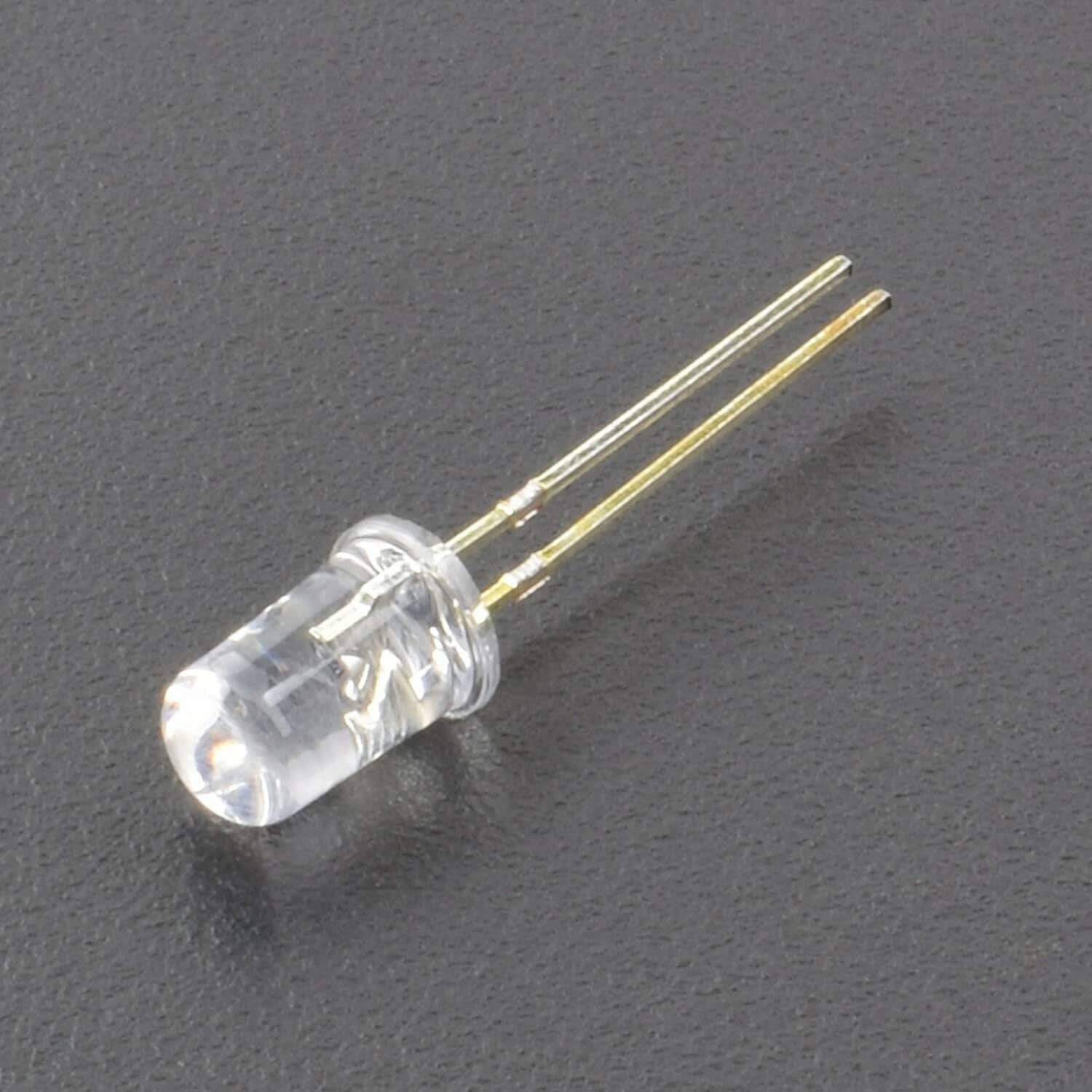 5mm LED Light Emitting Diode Highlight Green Transparent Body (5Pcs ) - RS788 - REES52