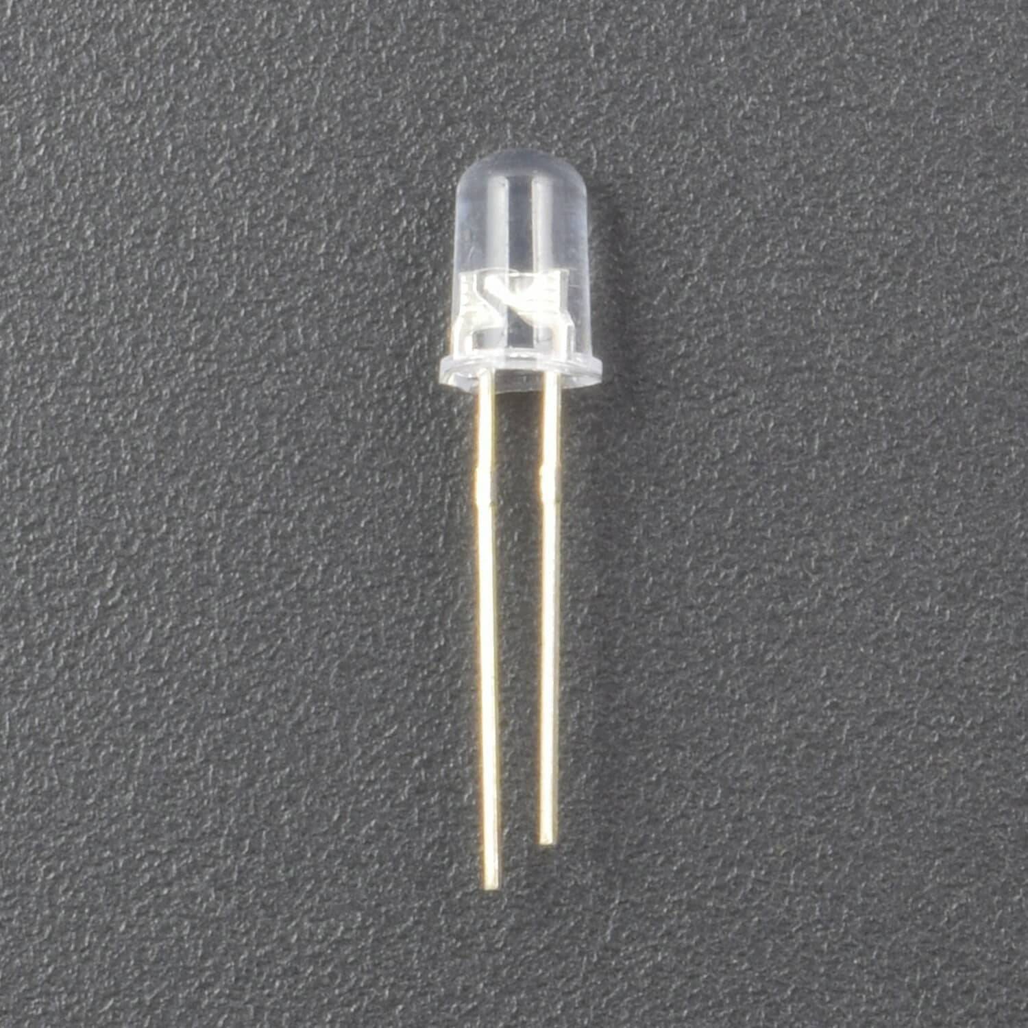 5mm LED Light Emitting Diode Highlight Red Transparent Body (100 Pcs ) - RS1175 - REES52