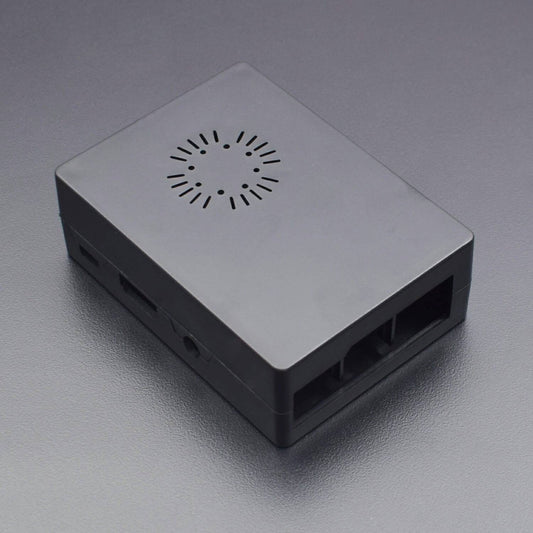 Raspberry Pi ABS Case Support Built-In Cooling Fan Black Case Compatible Raspberry Pi 3 Model B and B+ - RS169 - REES52