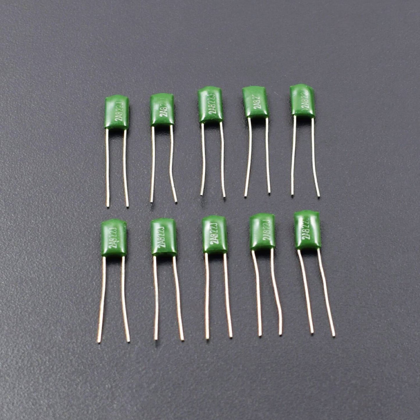 Film Capacitor 100V 2A822J 8200pF 8.2nF 2A822 5% Polyester Film Capacitor - Pack of 5 - RS2125 - REES52