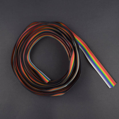 10 Core Rainbow Color Flat Ribbon Wire Cable (1Meter)  -RS030 - REES52