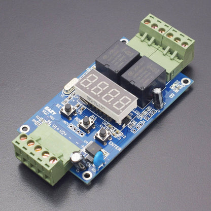 DC 12V 2-Way programmable Relay board/2-way Voltage Detection Control - RS1859 - REES52