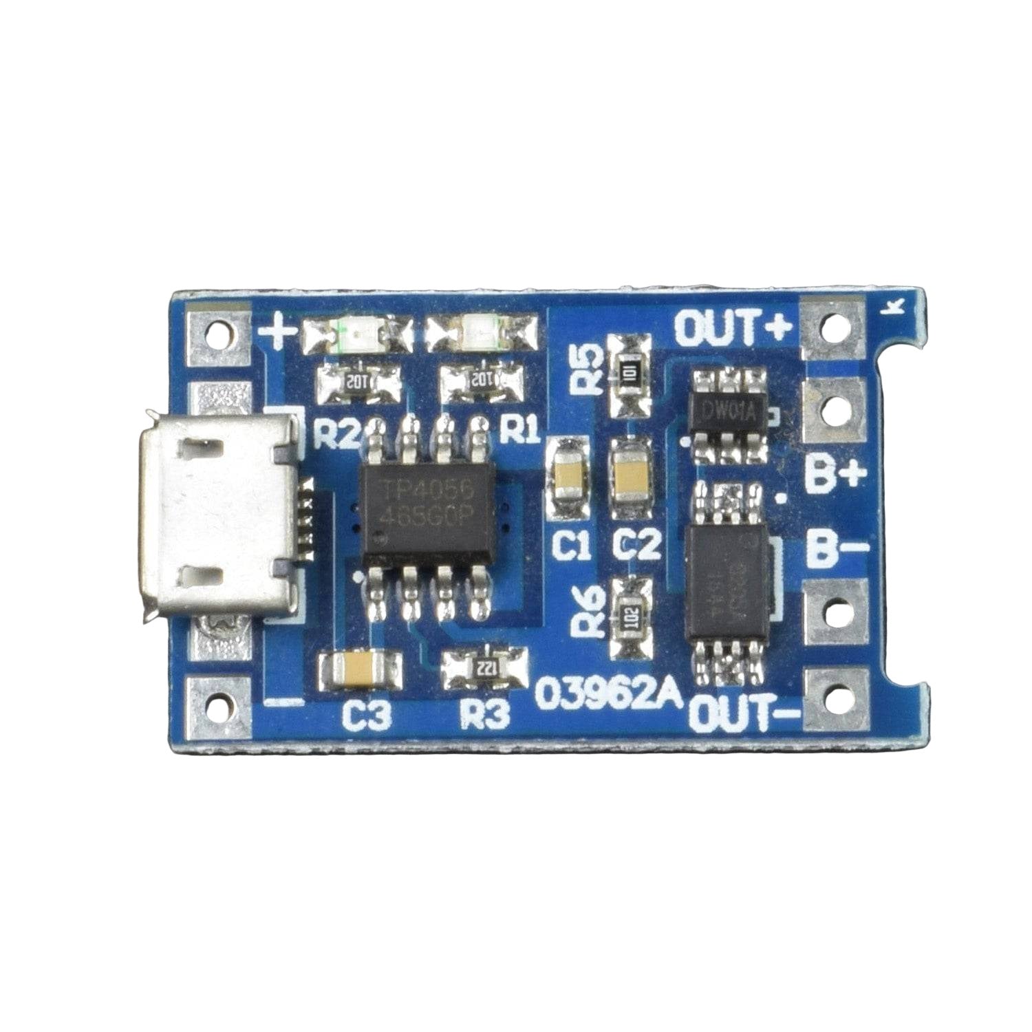 TP4056 1A Li-ion Battery Charger Module – Micro USB with Protection ...