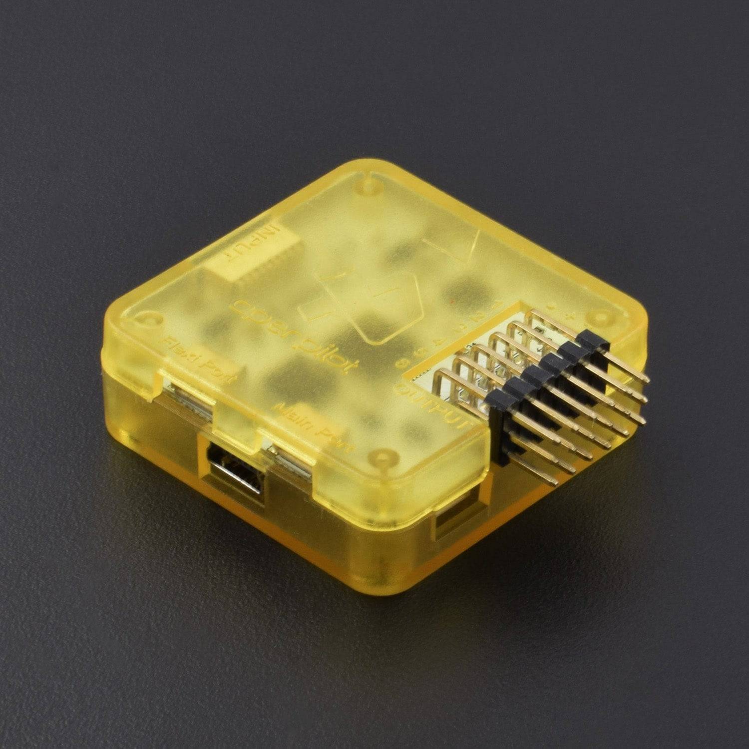 HORIZONTAL Bent Pin CC3D Open Source Flight Controller 32 Bits Processor for  QAV250 FPV250 with Protect Yellow Box -QR005 - REES52