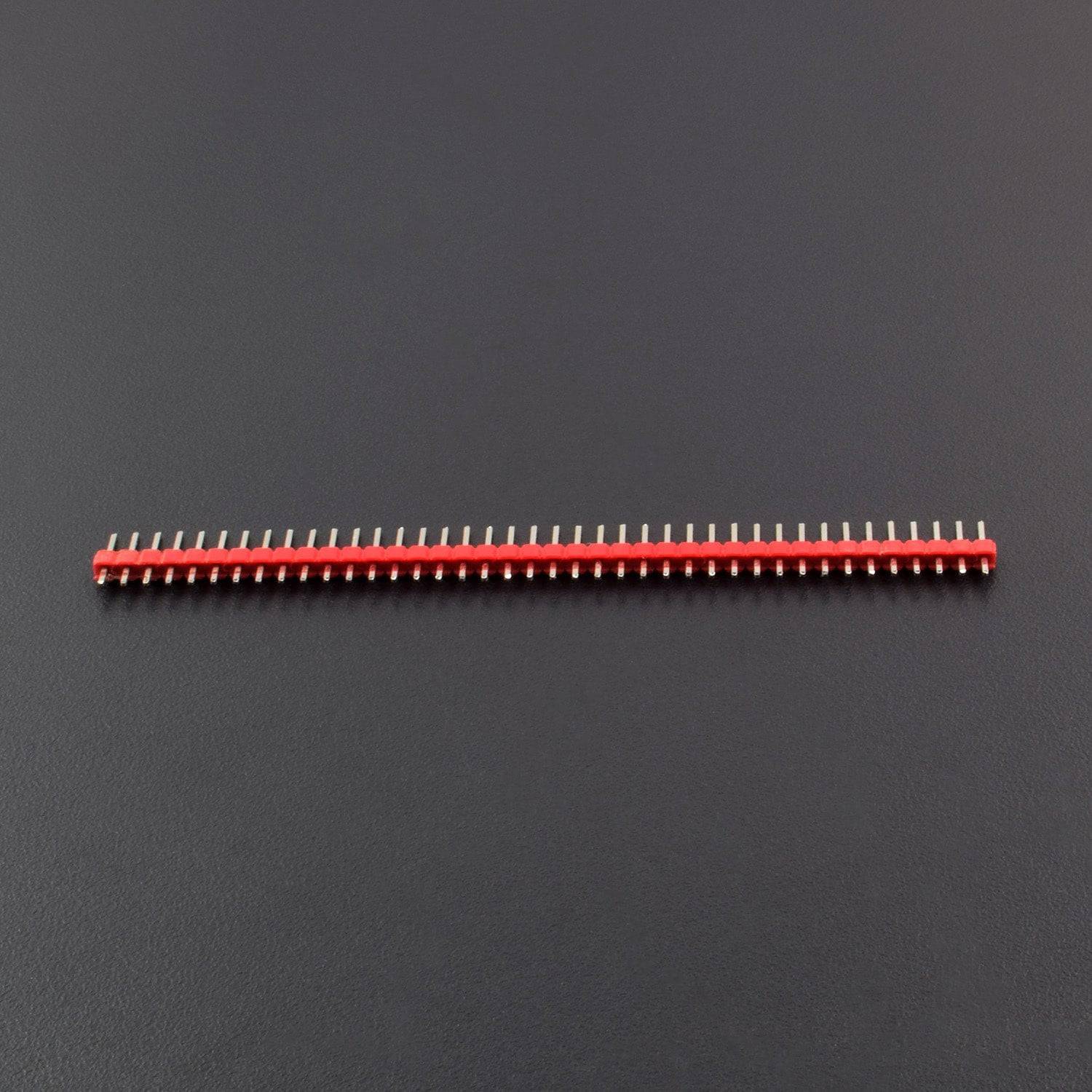 40 Pin Red Male Header With 2.54mm Spacing - RC111 - REES52