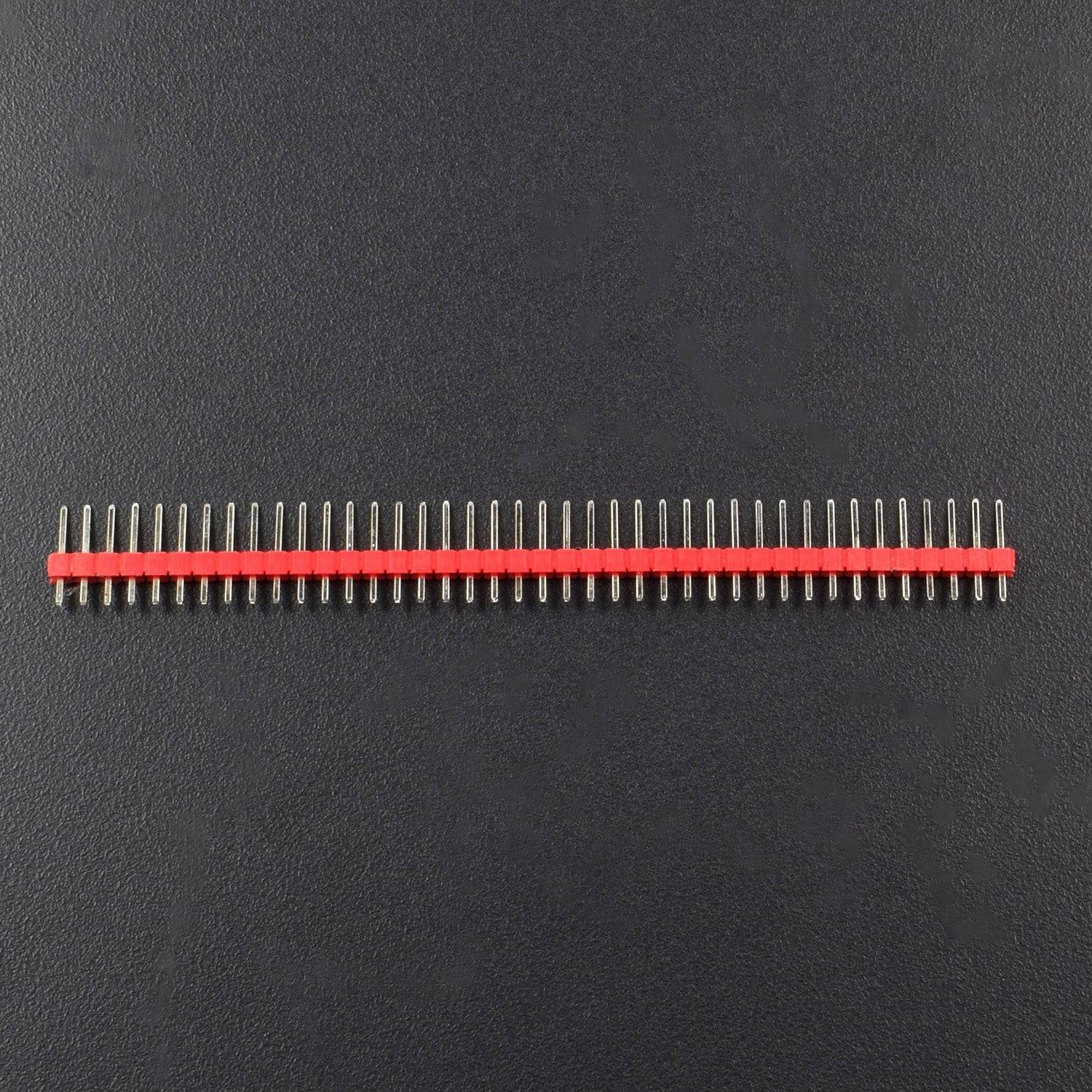 40 Pin Red Male Header With 2.54mm Spacing - RC111 - REES52