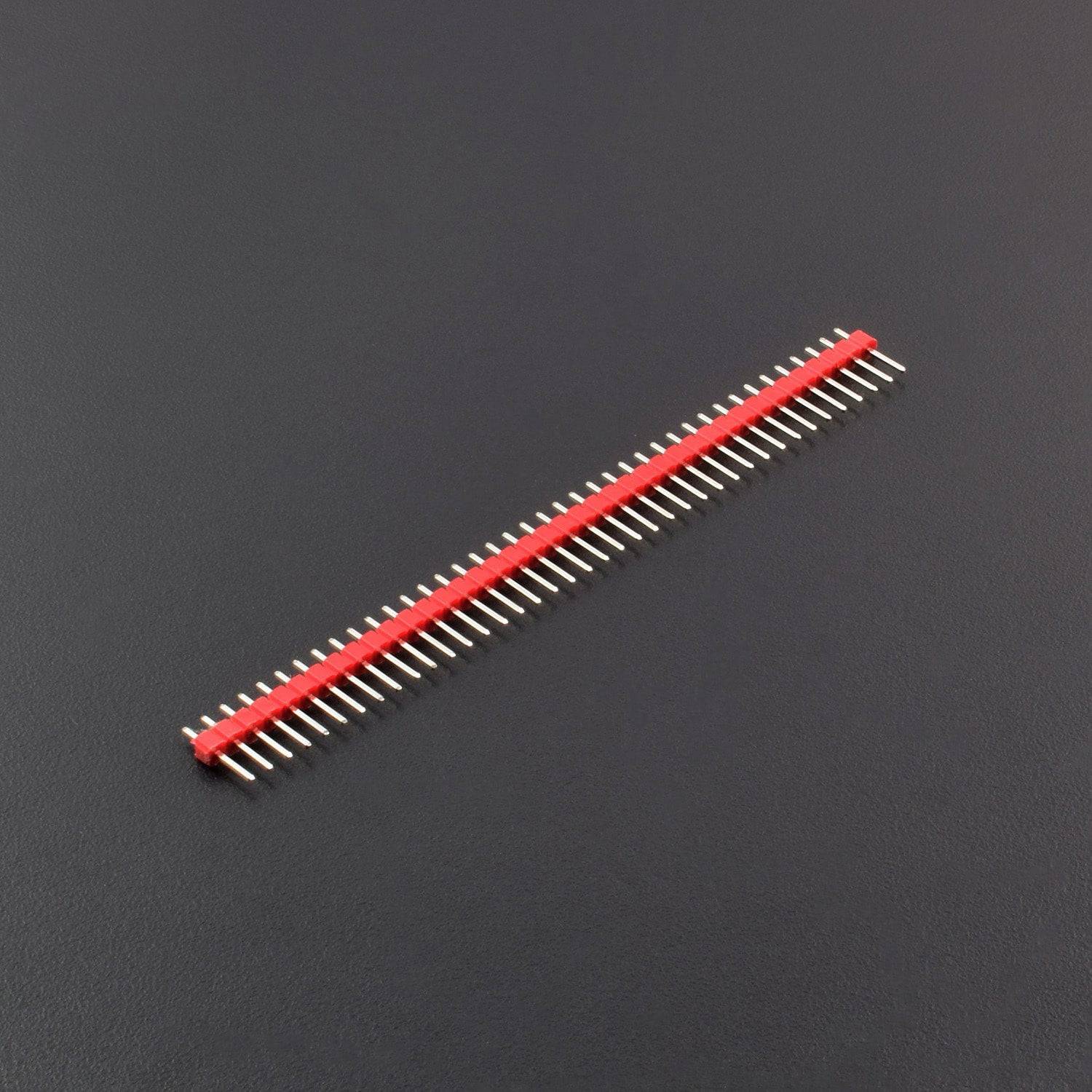 40 Pin Red Male Header With 2.54mm Spacing - RC111 - REES52