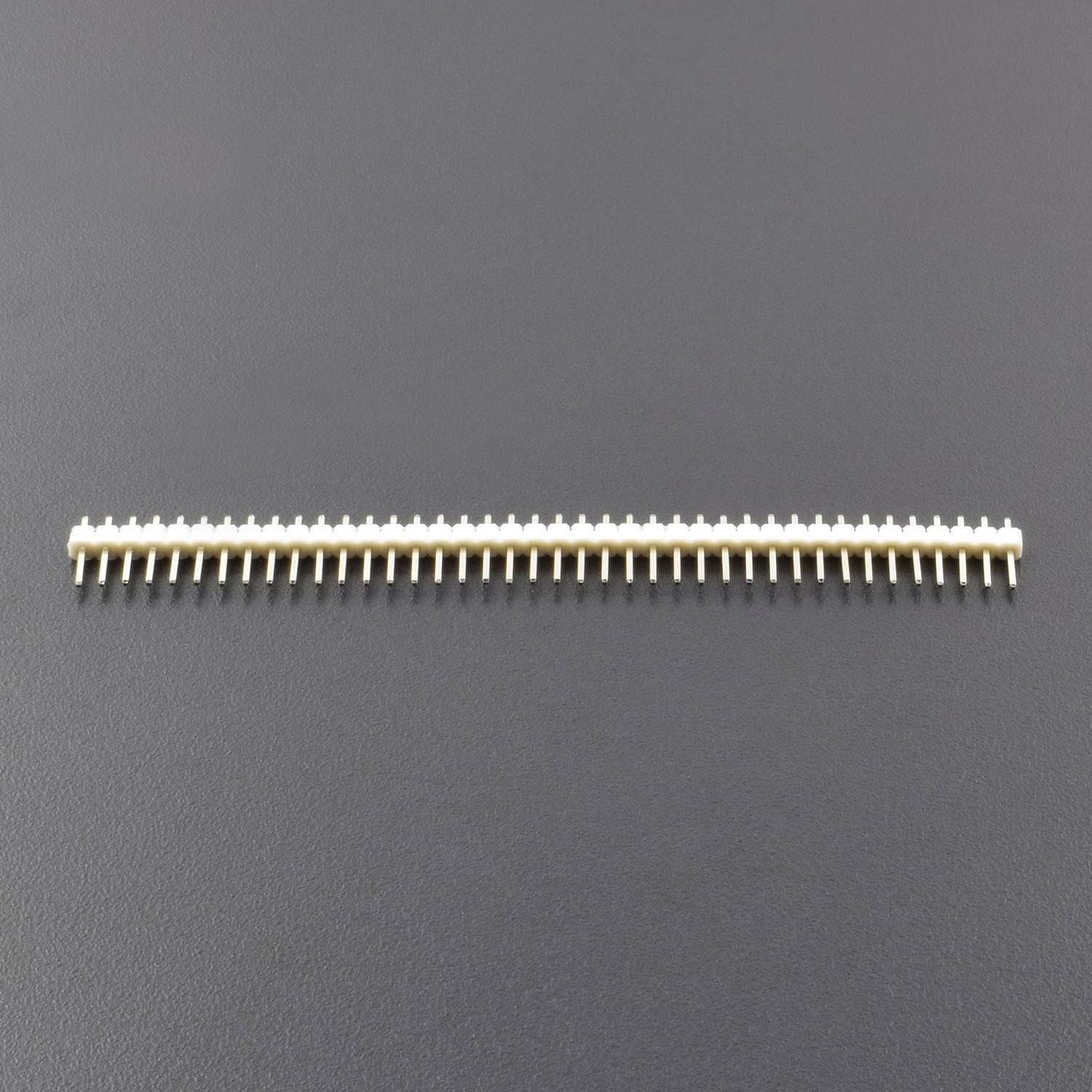 40 Pin White Male Header Connector 2.54mm Spacing for PCB Boards -RC011 - REES52