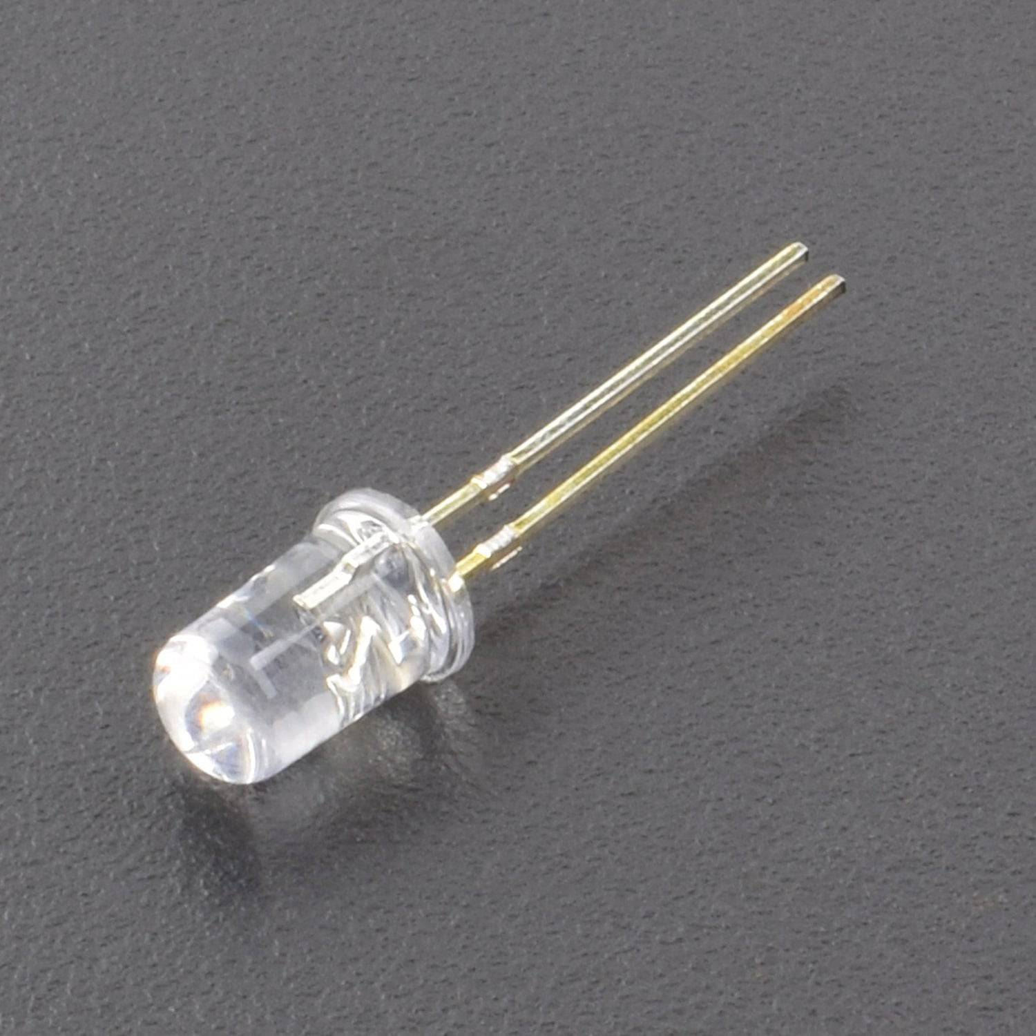 5mm LED Light Emitting Diode Highlight Blue Transparent Body (5Pcs ) - LD004 - REES52