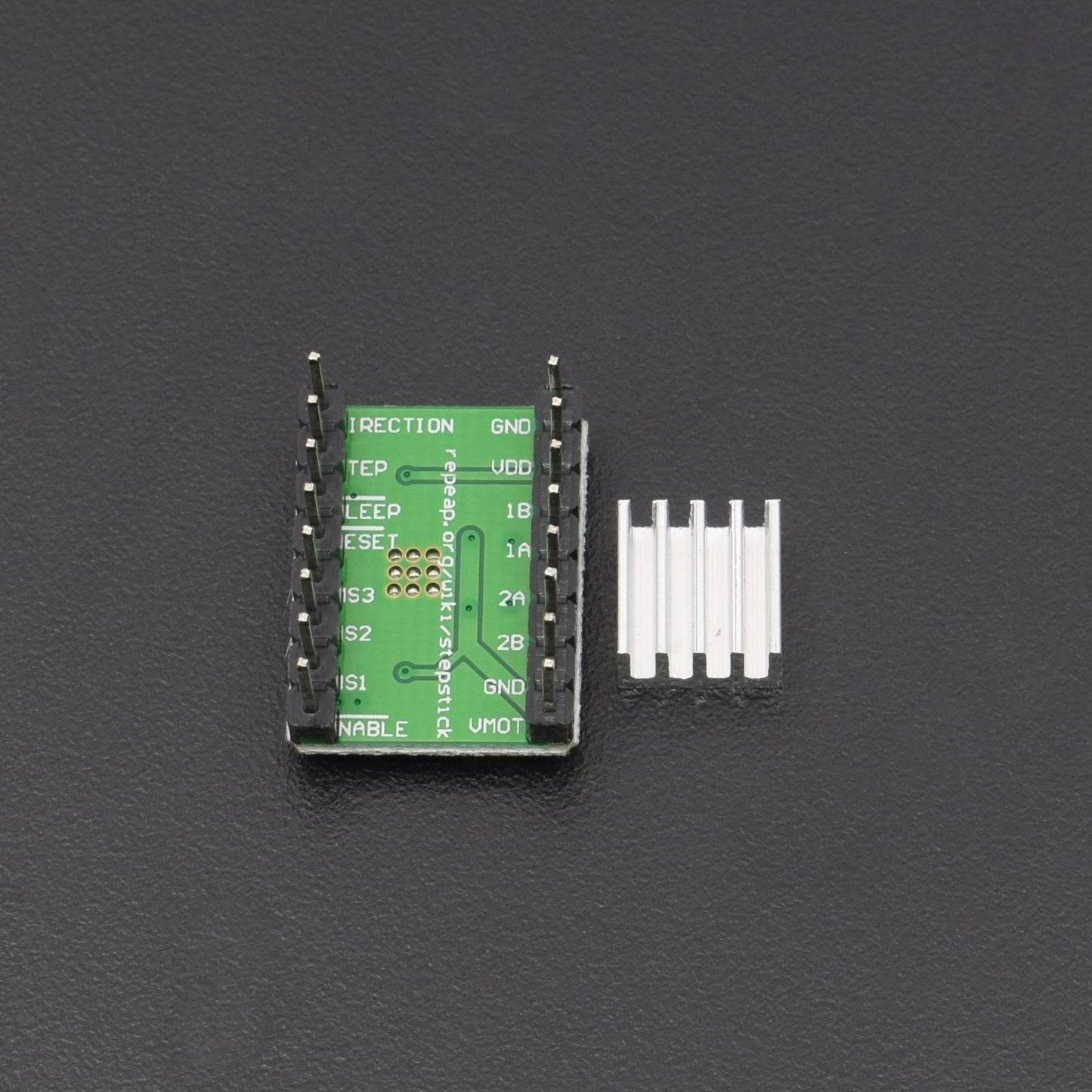 A4988 Compatible StepStick Stepper Motor Diver Module with Heat Sink for 3D Printer Controller Ramps 1.4 Green color- RS062 - REES52