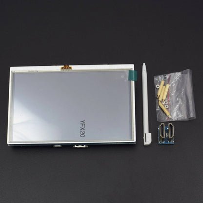 5 inch HD TFT LCD Touch Screen Monitor Display HDMI 800X480 For Raspberry Pi 3, 2 Model B And Raspberry Pi 1 Model B - RS192 - REES52