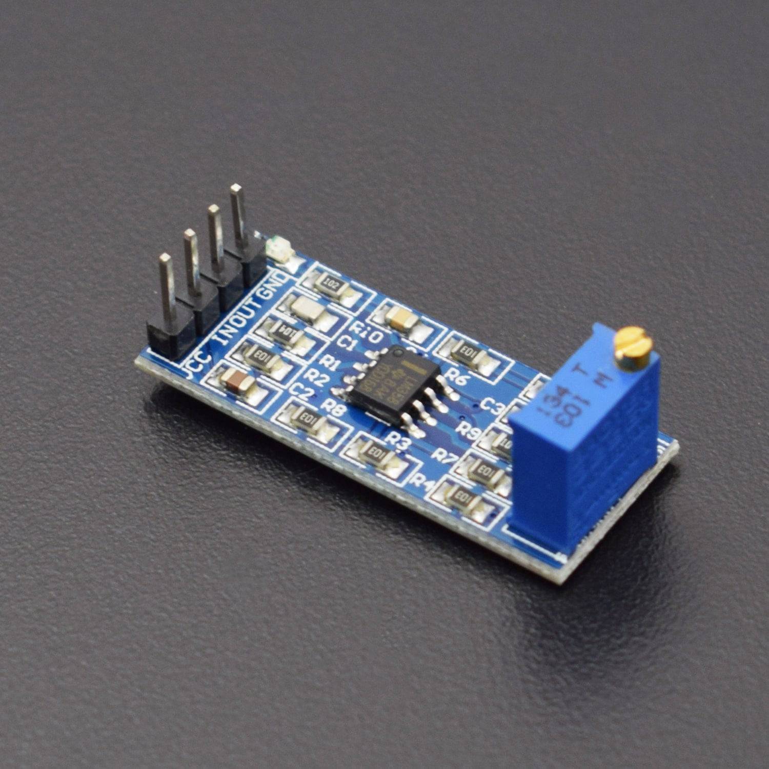 LM358 100 times gain amplification module operational amplifier module ...