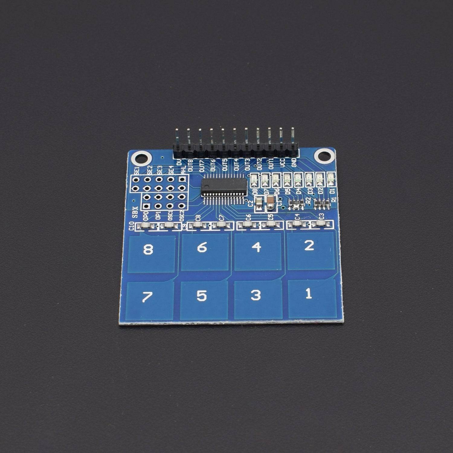 TTP226 8-Channel Capacitive Touch PAD Sensor Sensing Detector Module, Capacitive Touch Switch -NA063 - REES52