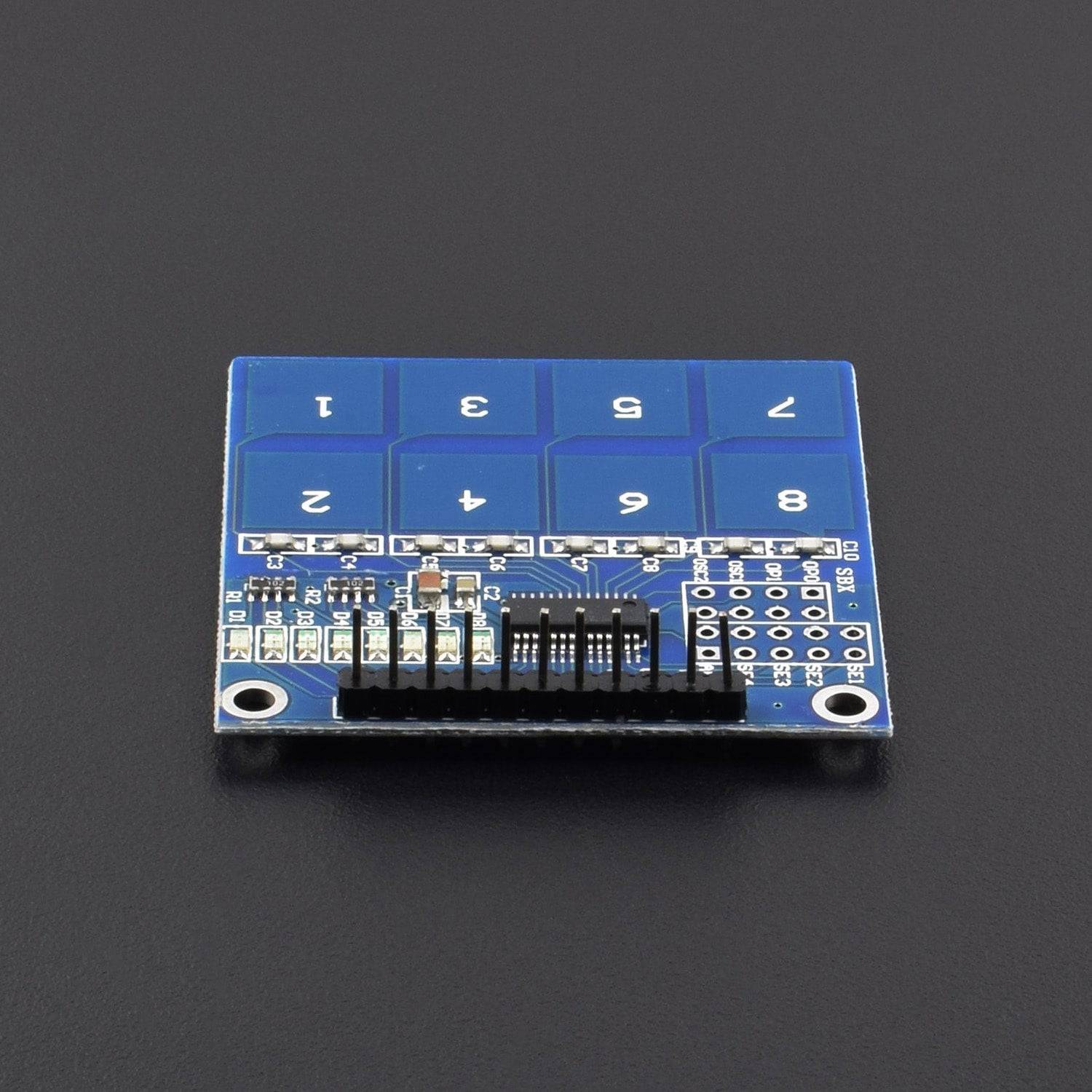 TTP226 8-Channel Capacitive Touch PAD Sensor Sensing Detector Module, Capacitive Touch Switch -NA063 - REES52