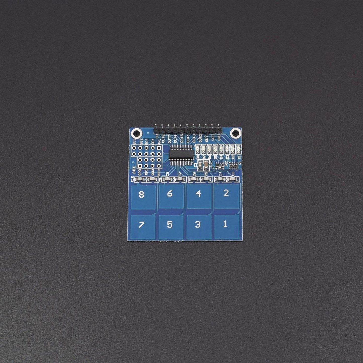 TTP226 8-Channel Capacitive Touch PAD Sensor Sensing Detector Module, Capacitive Touch Switch -NA063 - REES52