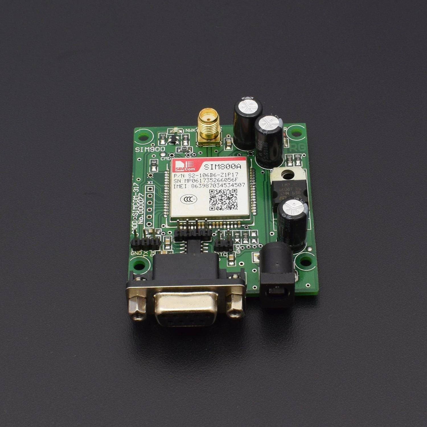 SIM 800A GSM+GPRS Module with SMA Antenna - RS044 - REES52