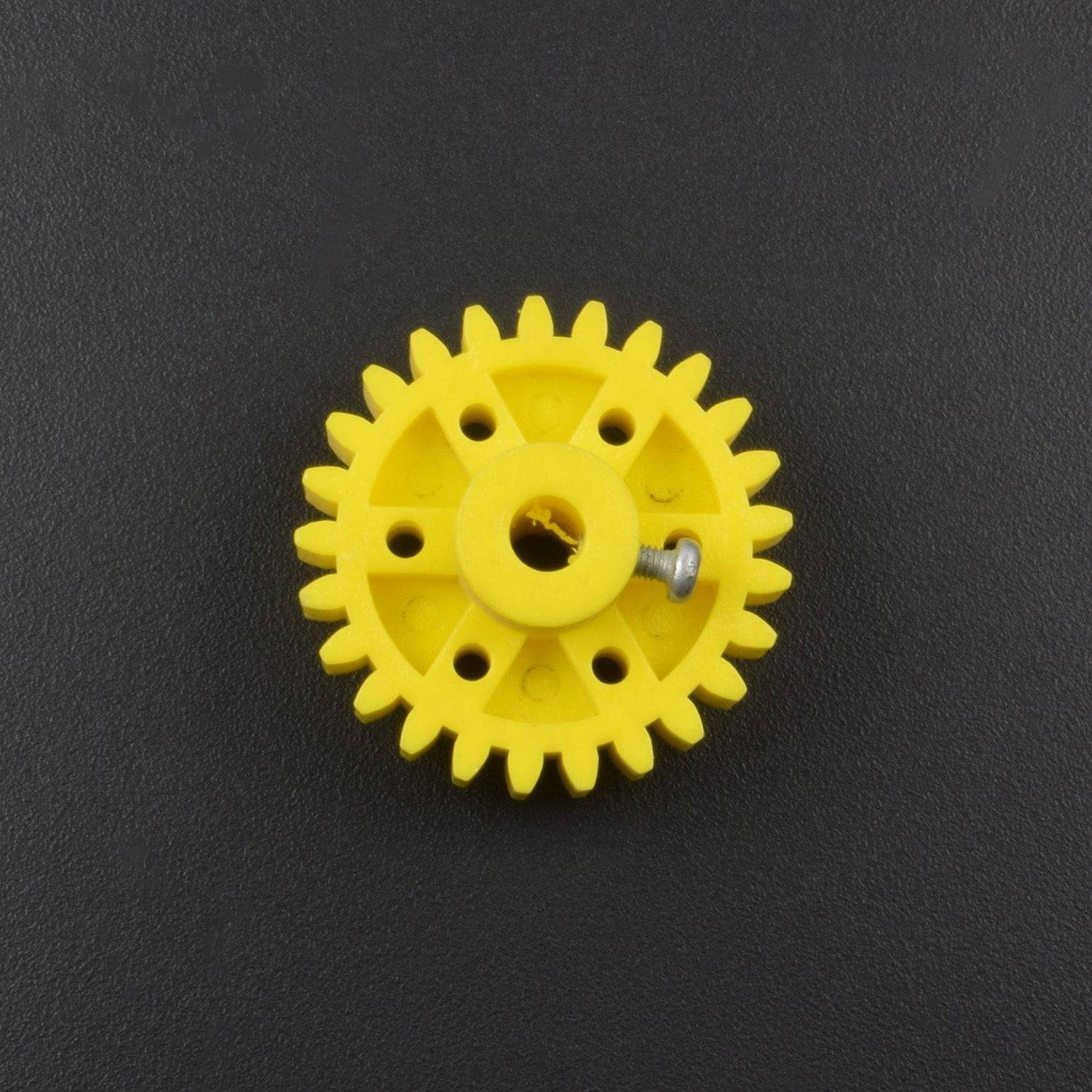 Plastic Spur Gear - Yellow - 6mm Circular Shaft - 25T -RK029 - REES52