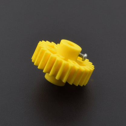 Plastic Spur Gear - Yellow - 6mm Circular Shaft - 25T -RK029 - REES52