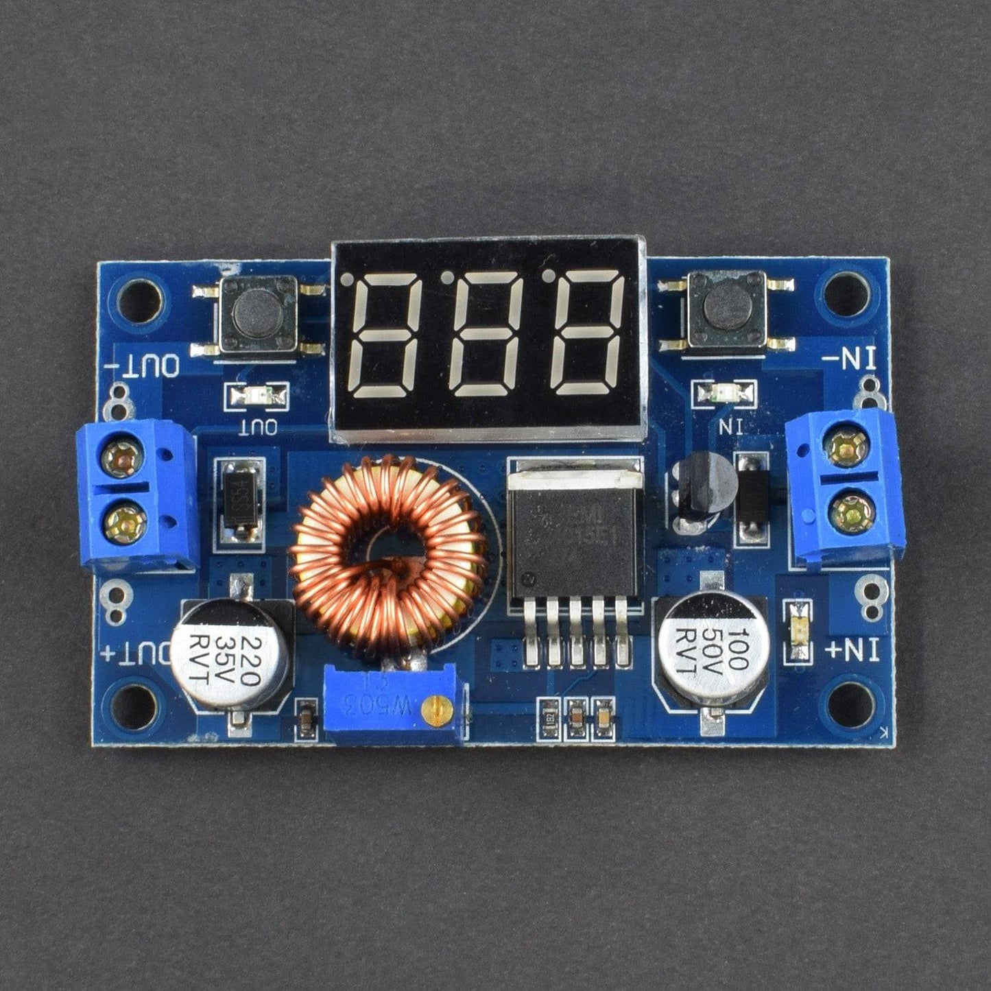 DC-DC LM2577 boost circuit board 3A Output Boost module digital voltmeter digital display  -NA074 - REES52