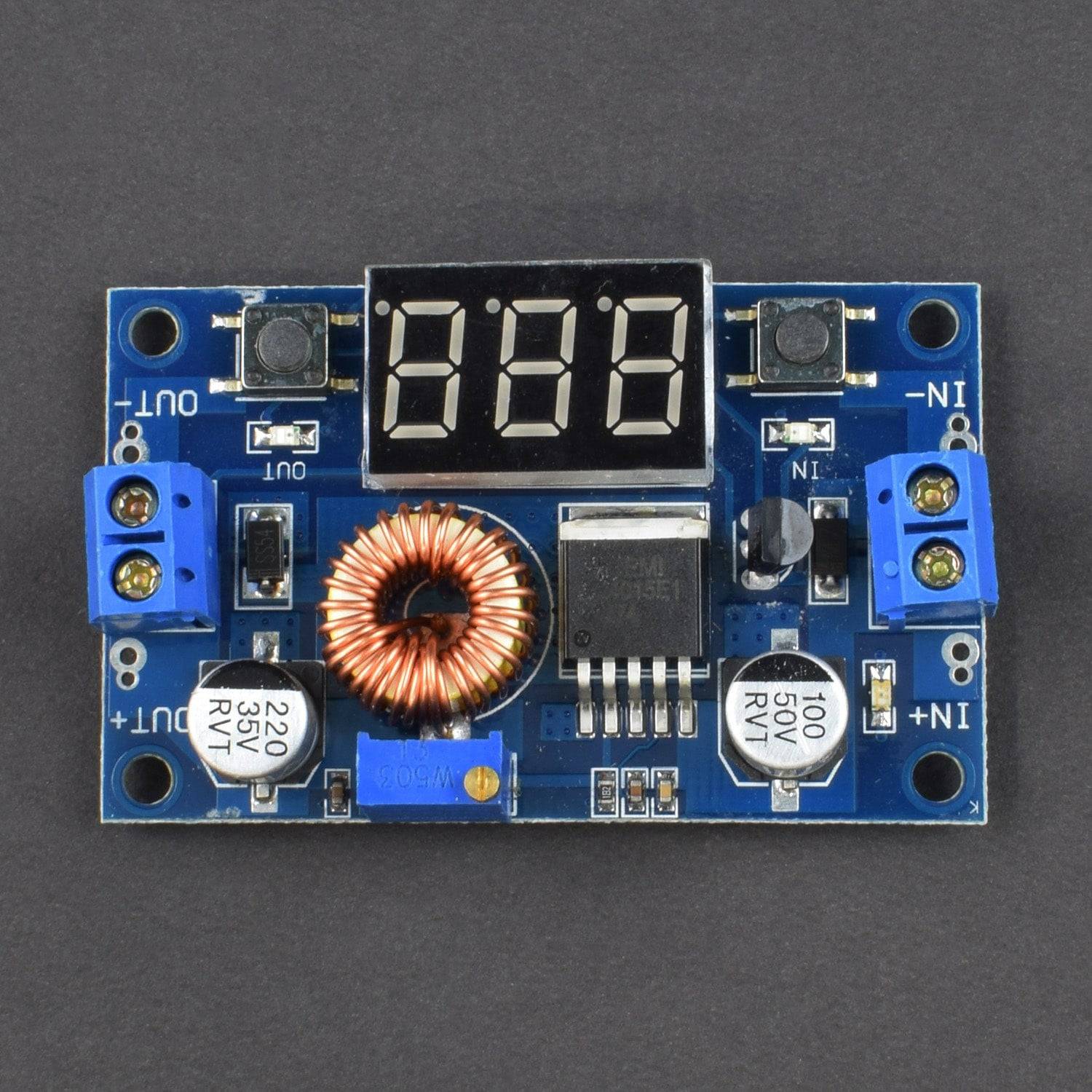 DC-DC LM2577 boost circuit board 3A Output Boost module digital voltmeter digital display  -NA074 - REES52