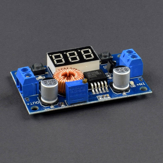 DC-DC LM2577 boost circuit board 3A Output Boost module digital voltmeter digital display  -NA074 - REES52