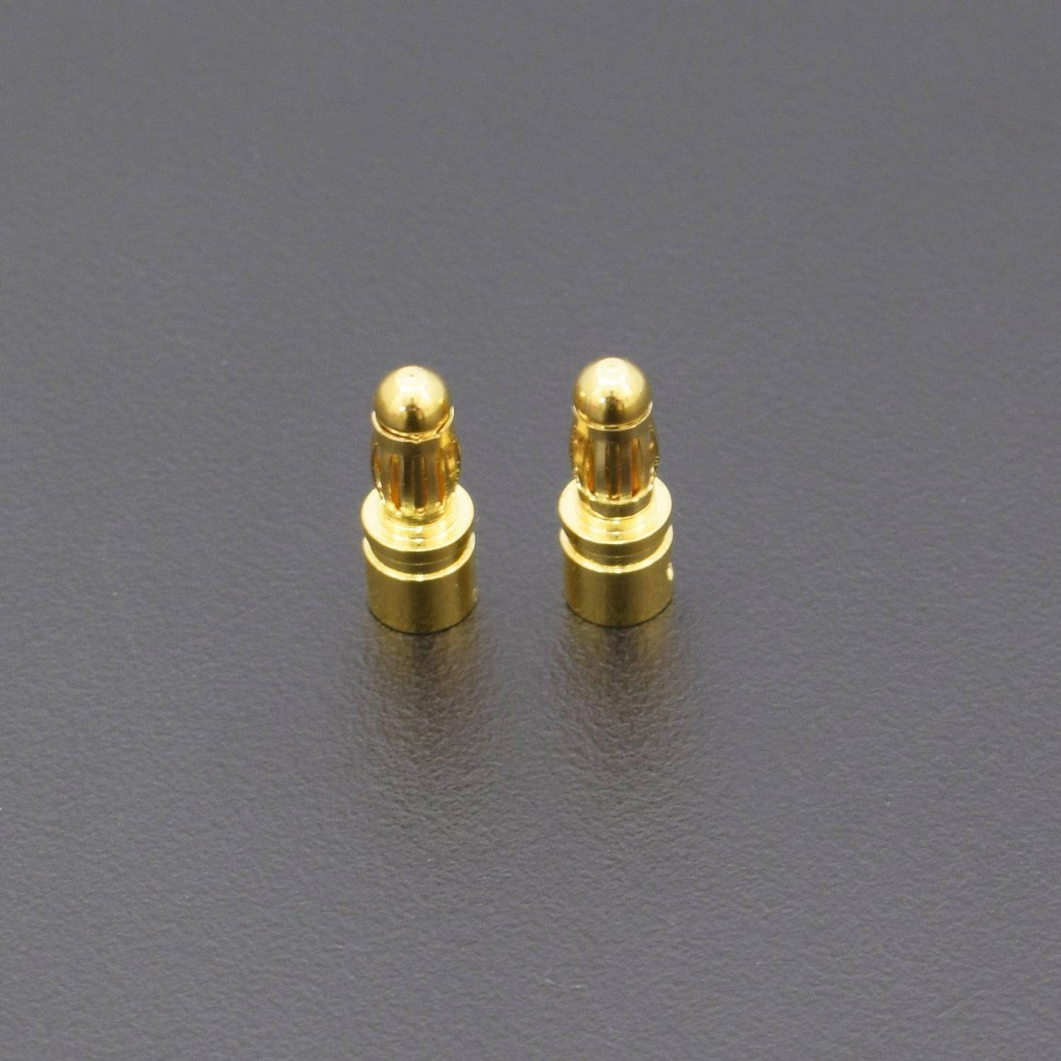 RC Products 3.5mm Male Gold Plated Bullet Connectors Plug (Pack of 2)  - RS298 - REES52