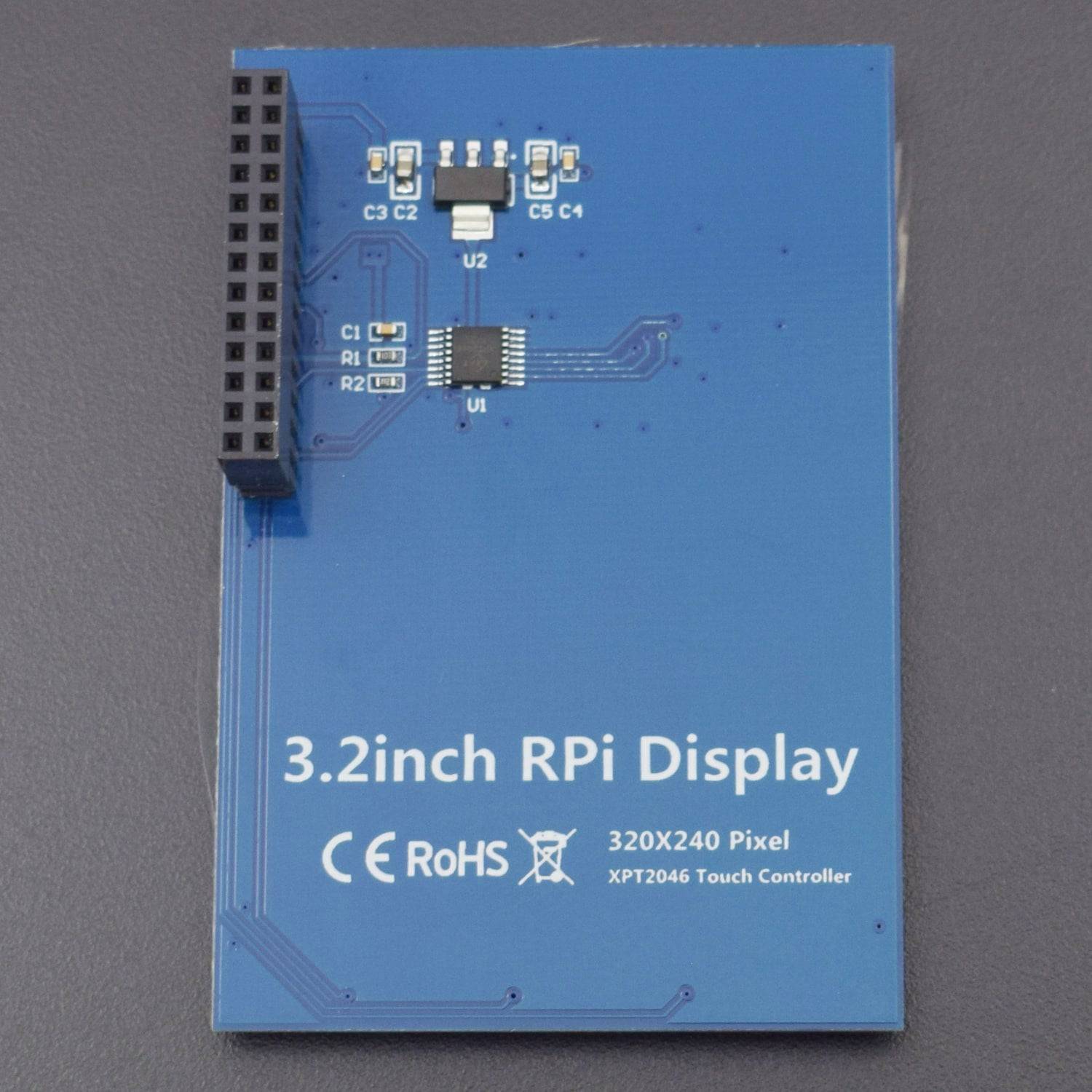 Waveshare 3.2 inch Raspberry Pi LCD 320x240 Resistive Touch Screen TFT Display SPI LCD  Pi 3 Model B/2 B/B/A  - RS416 - REES52
