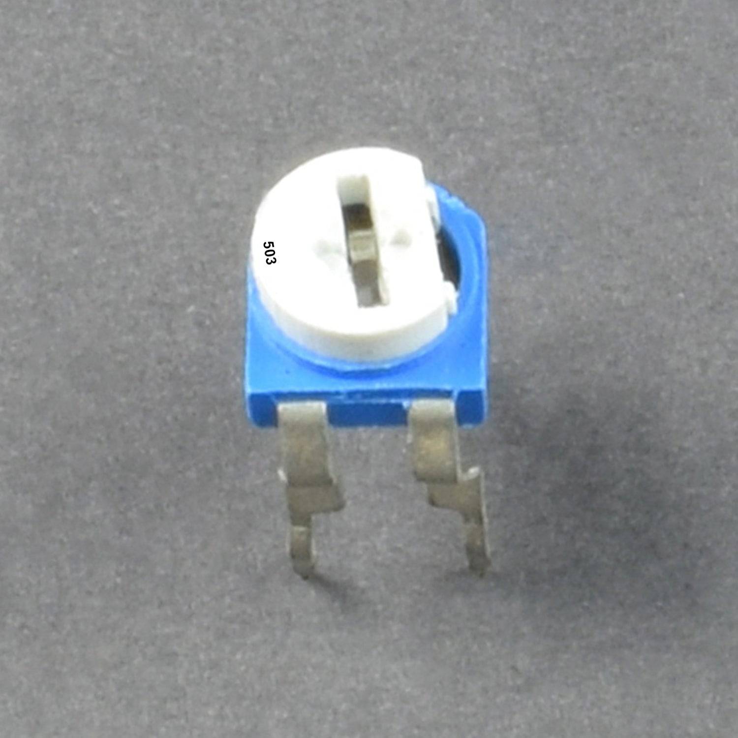 White Blue 50K ohm Variable Resistor 503 Potentiometer For Breadboard - RS560 - REES52