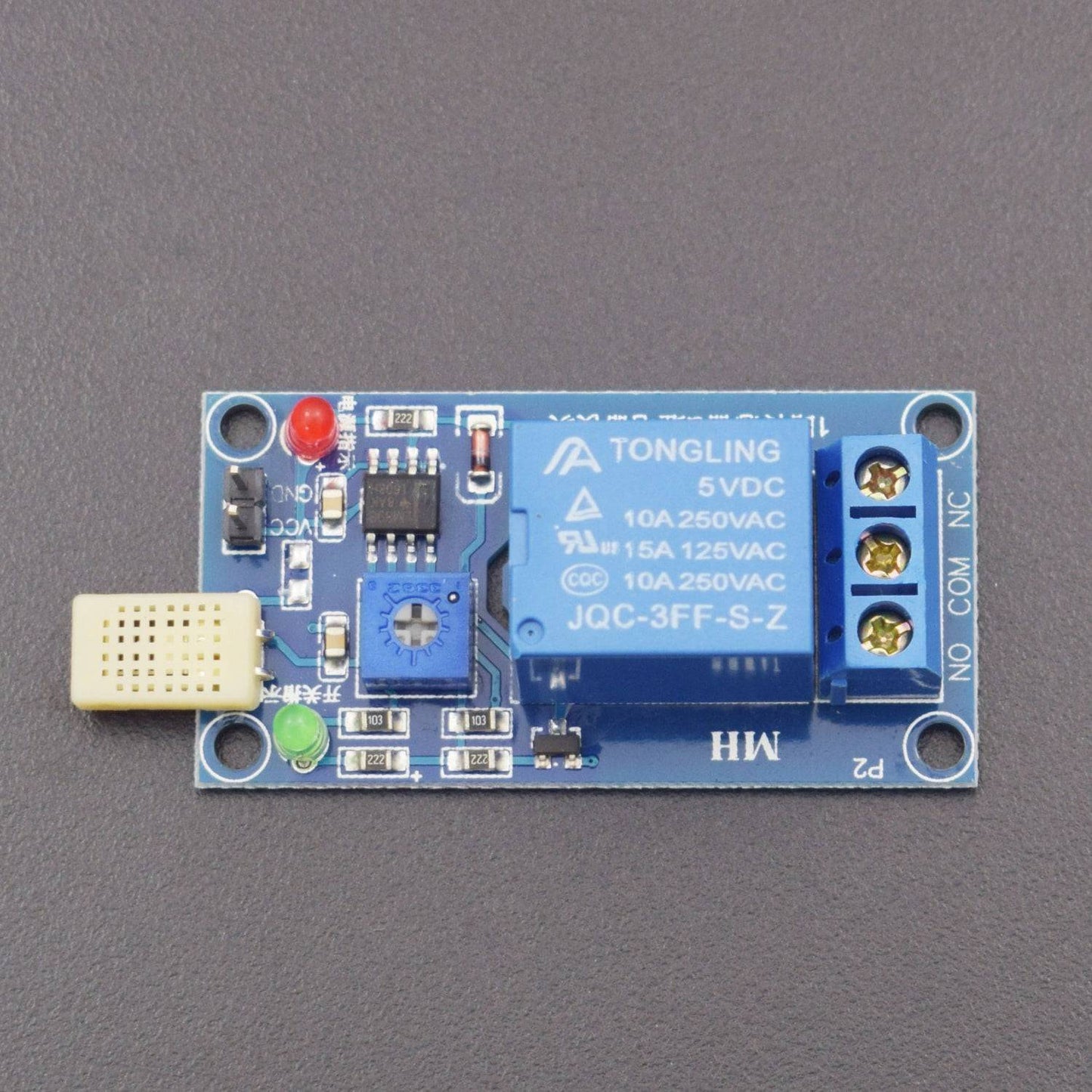 XD-75 Humidity Sensitive Switch Relay Module Humidity Regulator Controller HR202 Sensor DC 5V - RS1450 - REES52