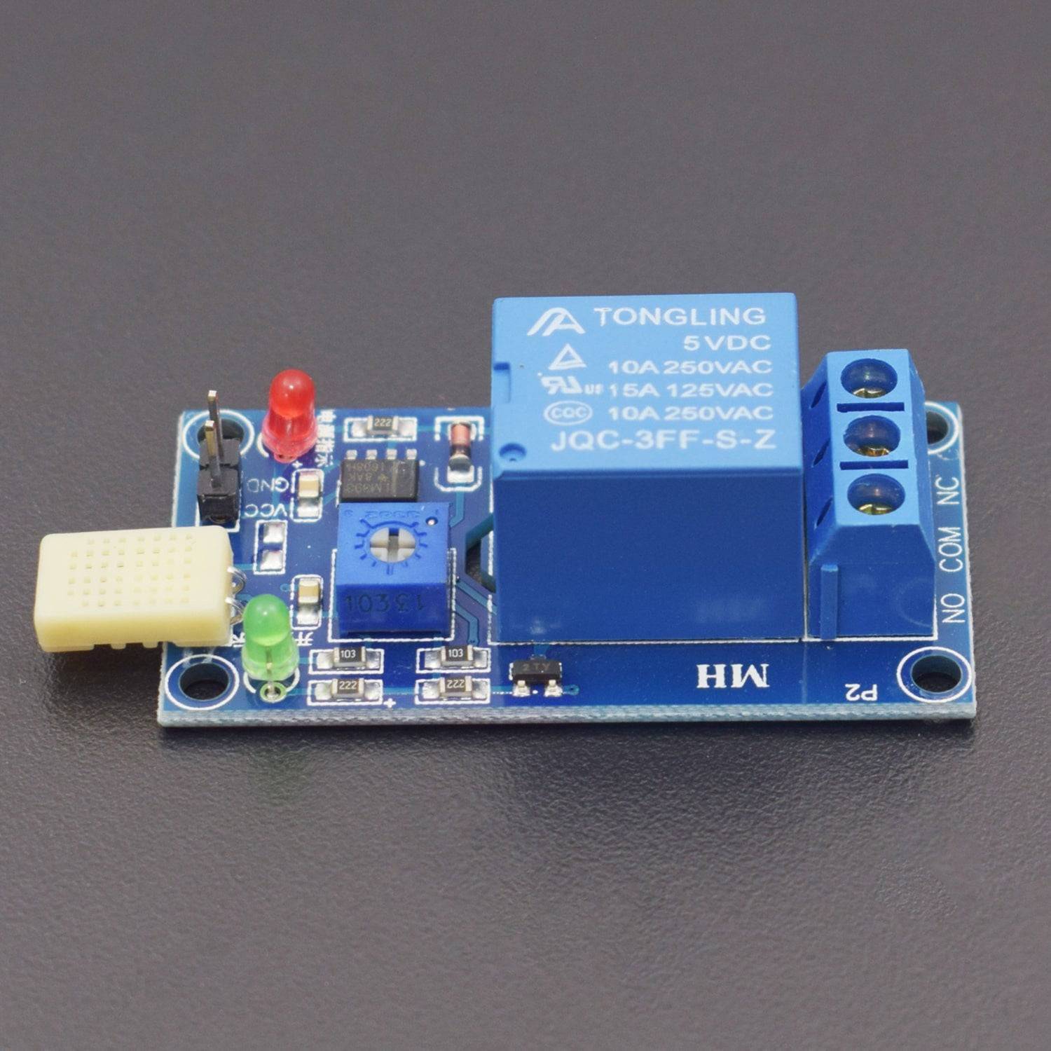 XD-75 Humidity Sensitive Switch Relay Module Humidity Regulator Controller HR202 Sensor DC 5V - RS1450 - REES52