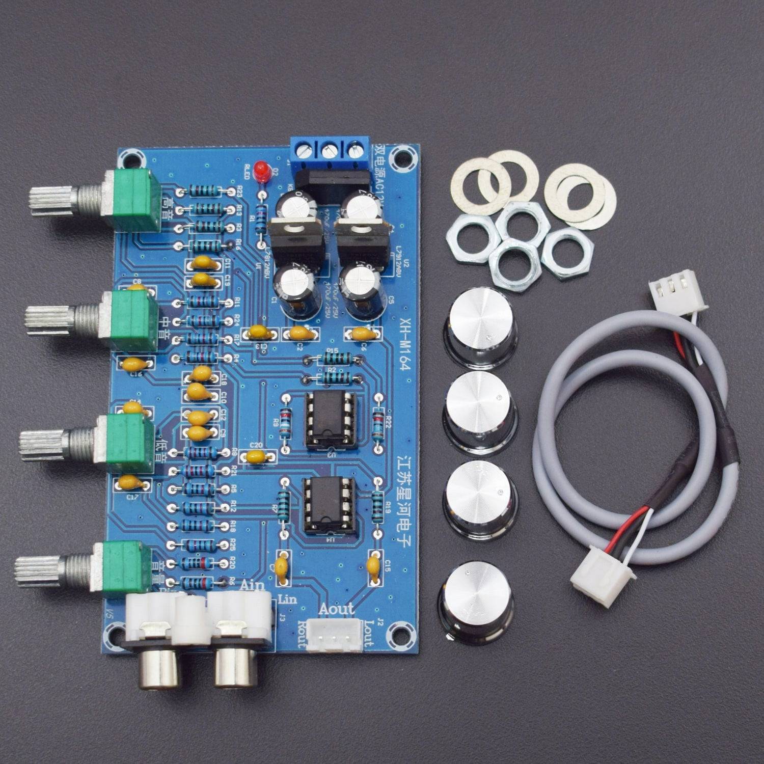 NE5532 Stereo Pre-amp Preamplifier Tone Board Audio 4 Channels Amplifier Board - RS1211 - REES52