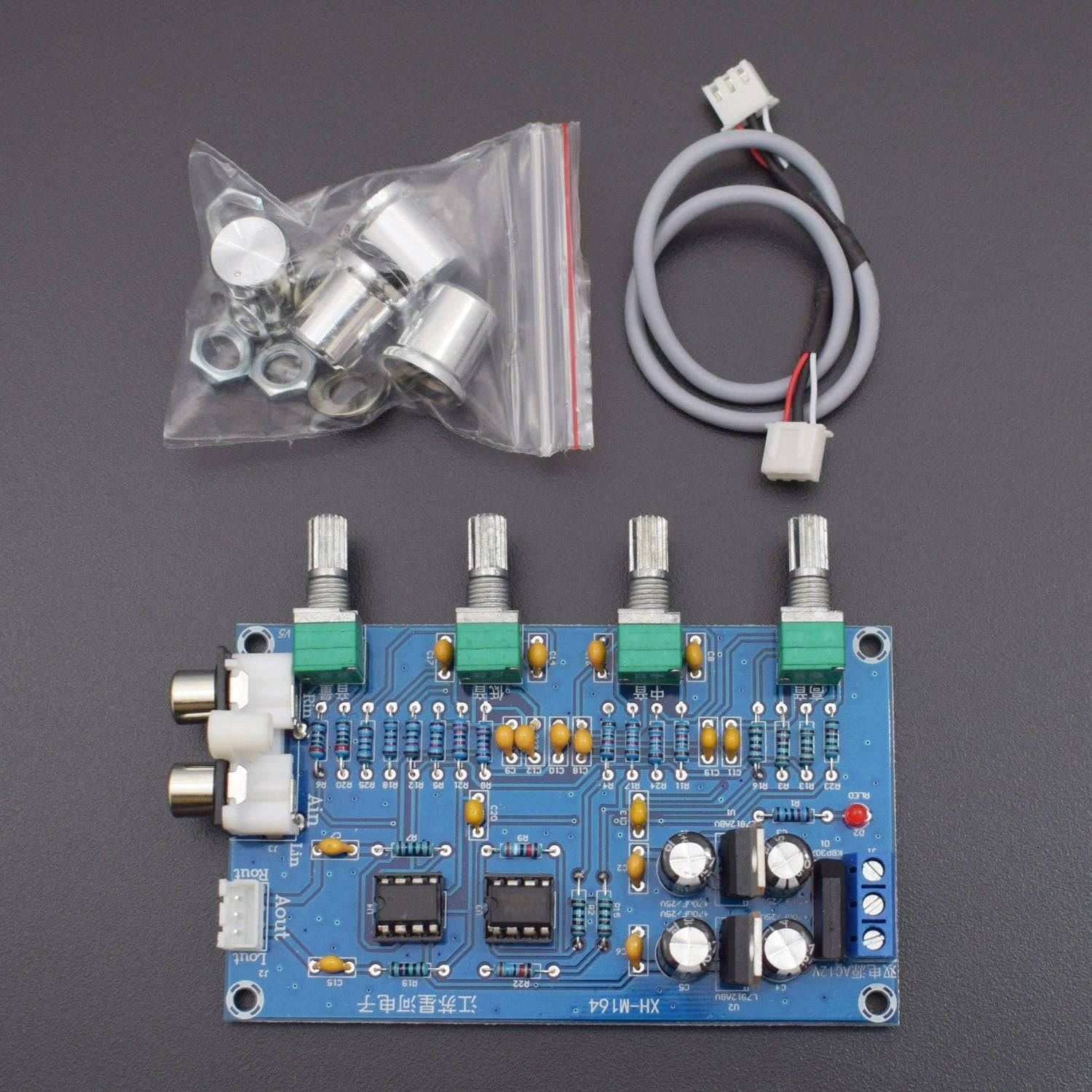 NE5532 Stereo Pre-amp Preamplifier Tone Board Audio 4 Channels Amplifier Board - RS1211 - REES52