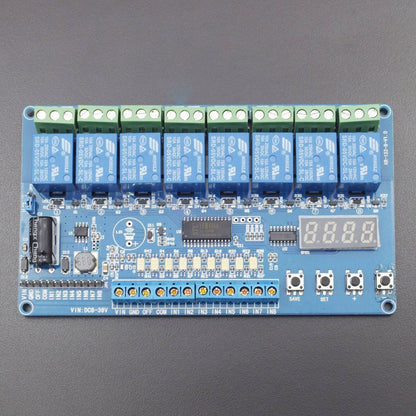 Relay Module 8-36V 8-Channel Time Delay Multifunction Relay Board with Optocoupler LED - RS1891 - REES52