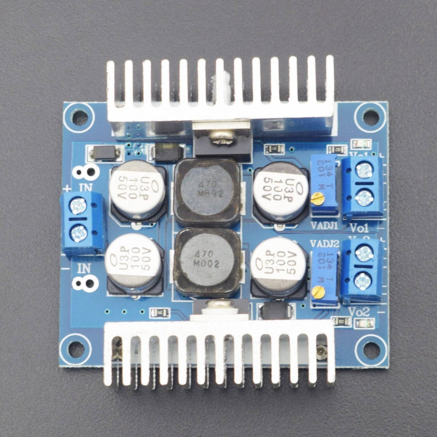 Dual Output Adjustable Buck Converter, LM2596 DC 5V-40V to DC 1.25V-35V Power Supply Module 3A Voltage Step Down- RS1834 - REES52