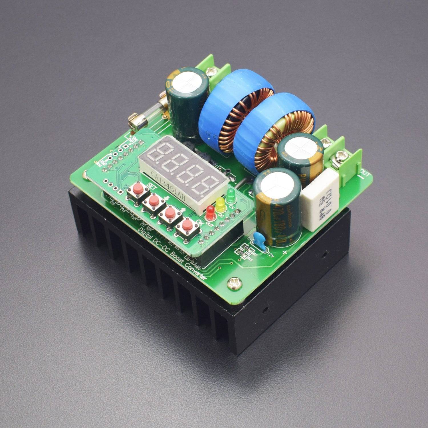 DC/DC Boost Converter, Digital-Controlled Power Supply Stabilizers 6V-40V to 8V-80V Step-up Voltage Regulator - RS1857 - REES52