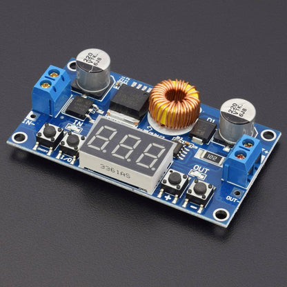 5A 75W XL4015 DC-DC Adjustable Step Down Buck Converter Power Supply Module  with LED Voltmeter - RS709 - REES52