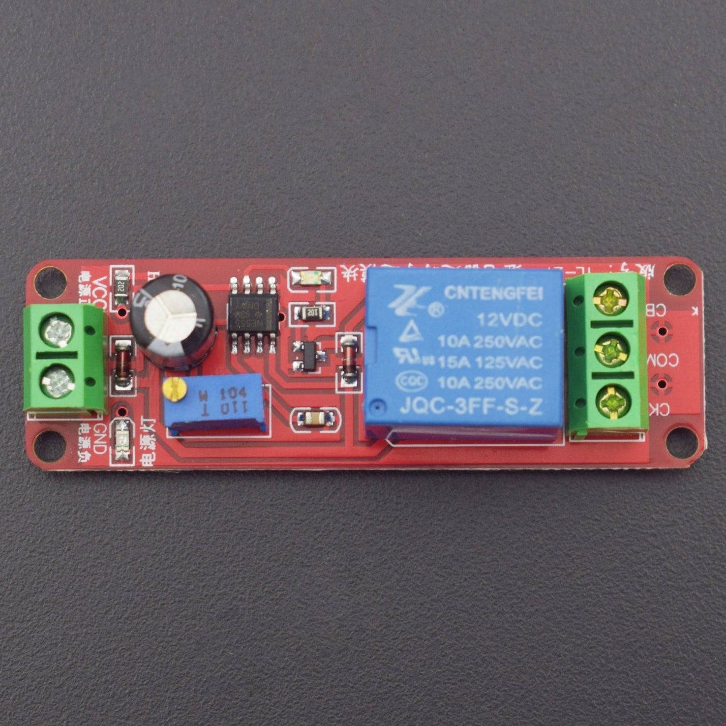 12V Delay Timer Monostable Switch Relay Module NE555 Car Oscillator - NA100 - REES52