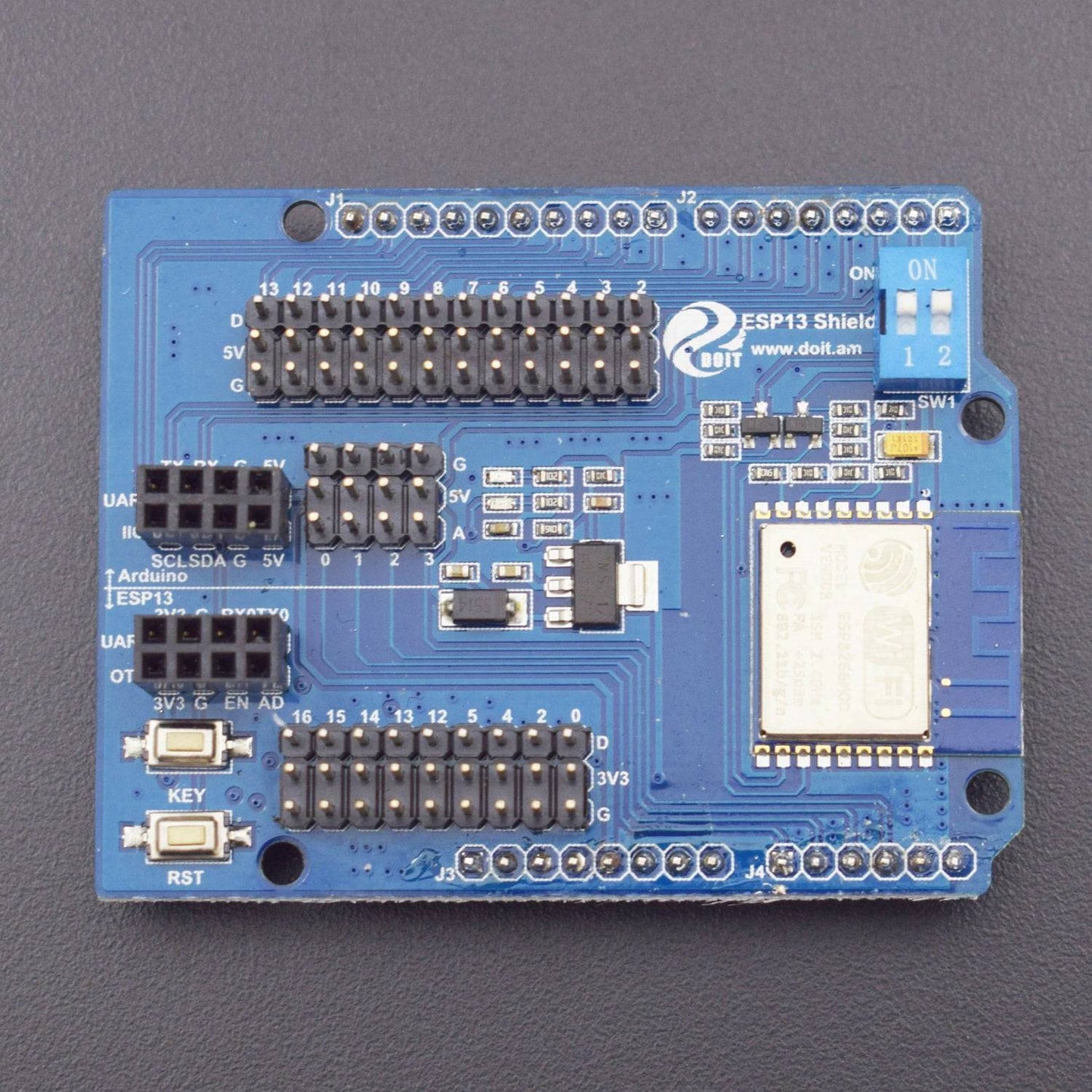 ESP8266 Web Server WiFi serial port Shield expansion ESP-13 Compatible for Arduino MEGA 2560 UNO Smart robot Car - RS1462 - REES52