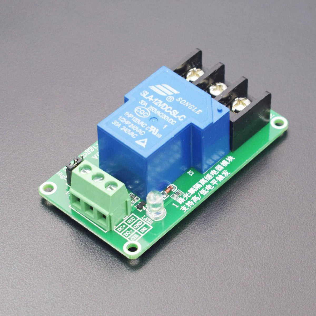 Plc Relay Module Pin One Channel 30A Relay Module Optocoupler Isolation 12V – REES52