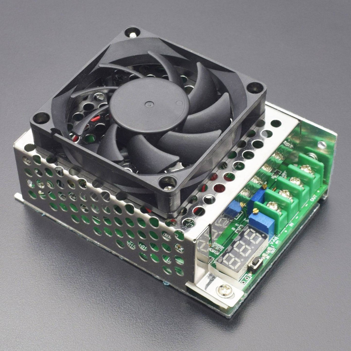 DC-DC Boost Converter 12-60V to 13-80V 10A 600W Step Up Charger Power Module with Fan - RS1856 - REES52