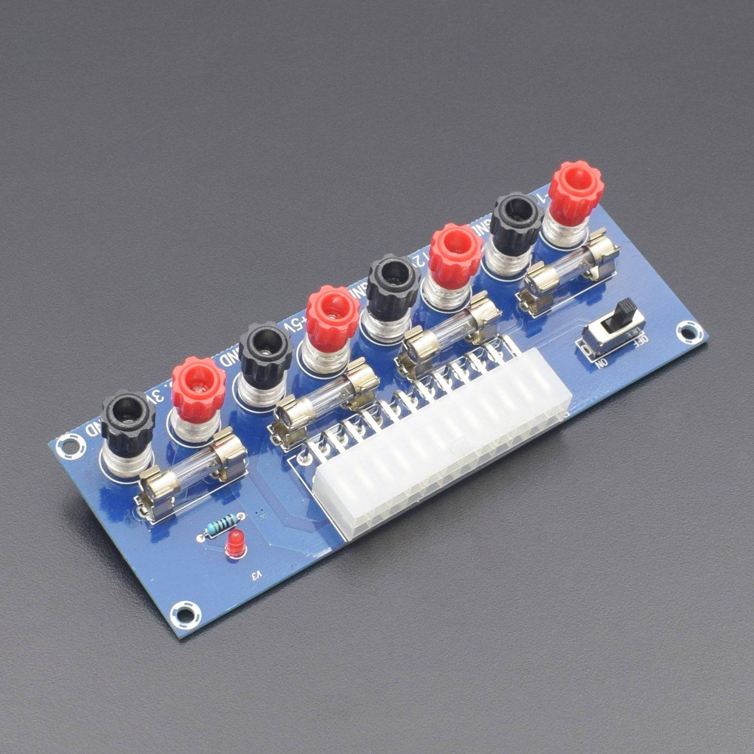 XH-M229 Desktop Power Board 24 Pin Computer ATX Power Supply Breakout Adapter Module 12V 5V 3.3V - RS1824 - REES52