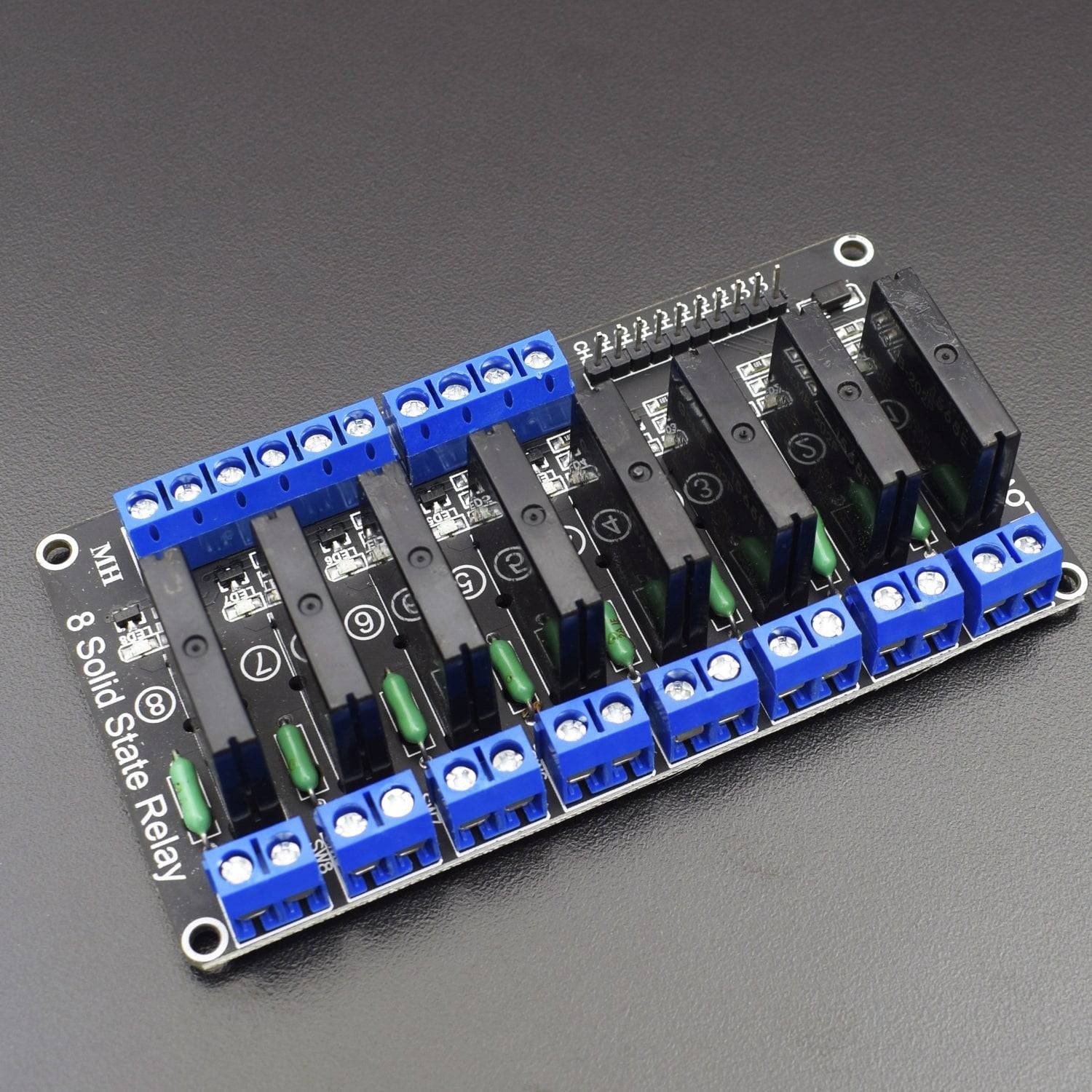 5V 8 Channel Low Level Trigger Solid State Relay Module With Fuse For ...