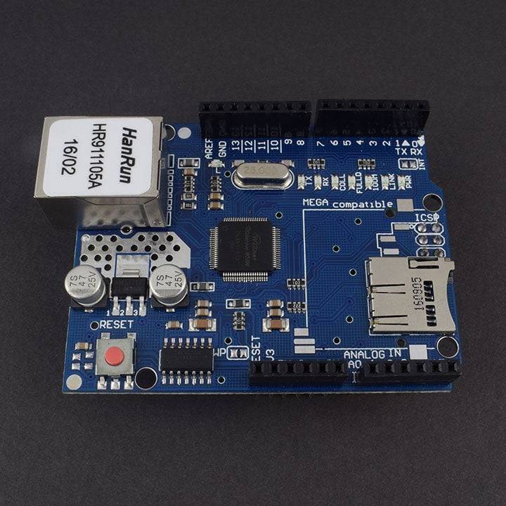 Ethernet W5100 Shield Network Expansion Board W/ Micro Sd Card Slot For Arduino  - SD002(RS4754) - REES52