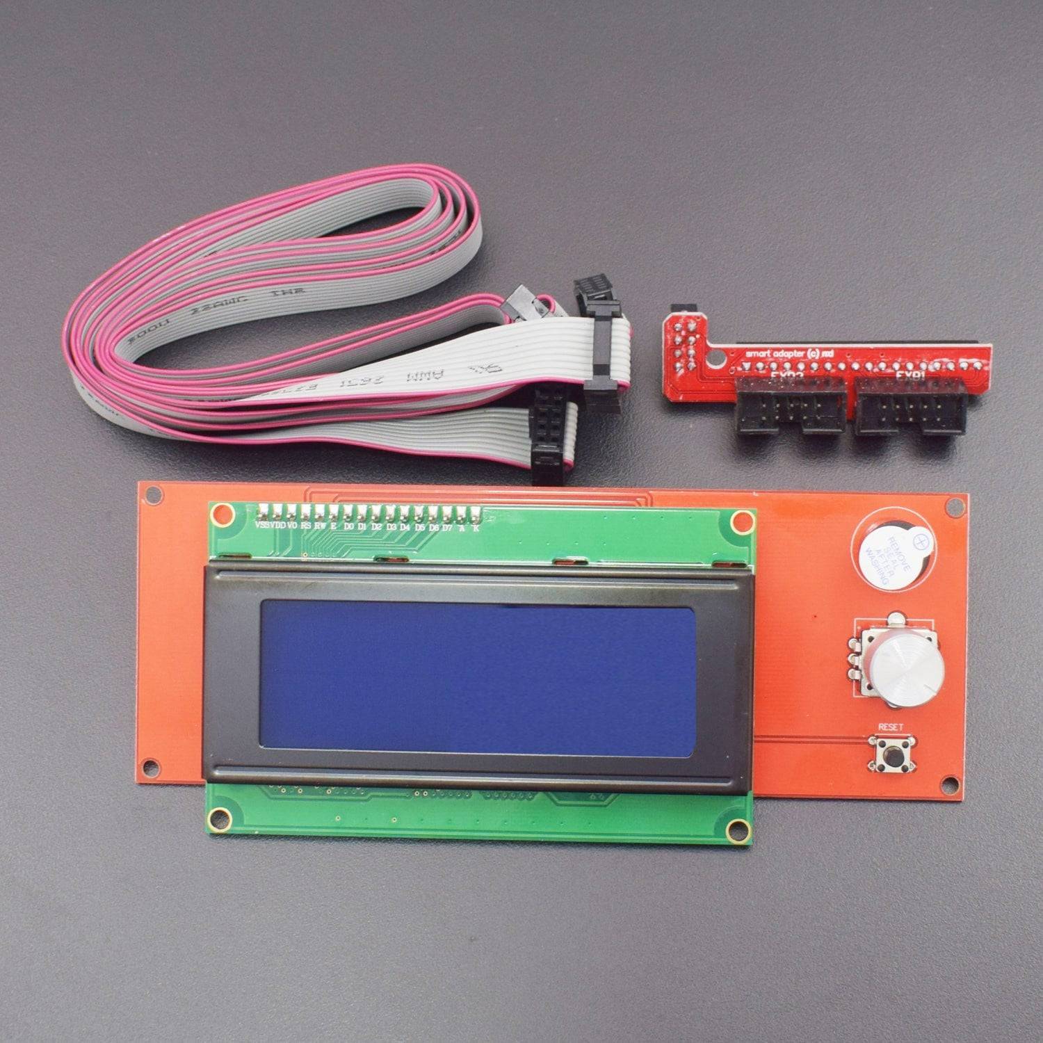 20*4 LCD Graphic Smart Display Controller Board and Cable for 3D Printer Ramps 1.4 RepRap  - RS1301 - REES52