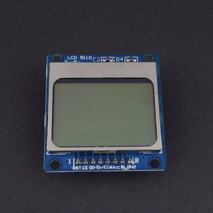 Nokia 5110 LCD Module Blue Backlight Adapter PCB for Arduino (84*48 LCD) - LD230 - REES52