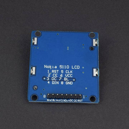 Nokia 5110 LCD Module Blue Backlight Adapter PCB for Arduino (84*48 LCD) - LD230 - REES52