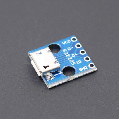 Micro USB to DIP 5-Pin Pinboard 2.54mm Power Adapter Board 5V Breakout Converter Module for DIY - AA167 ( RS3633 ) - REES52