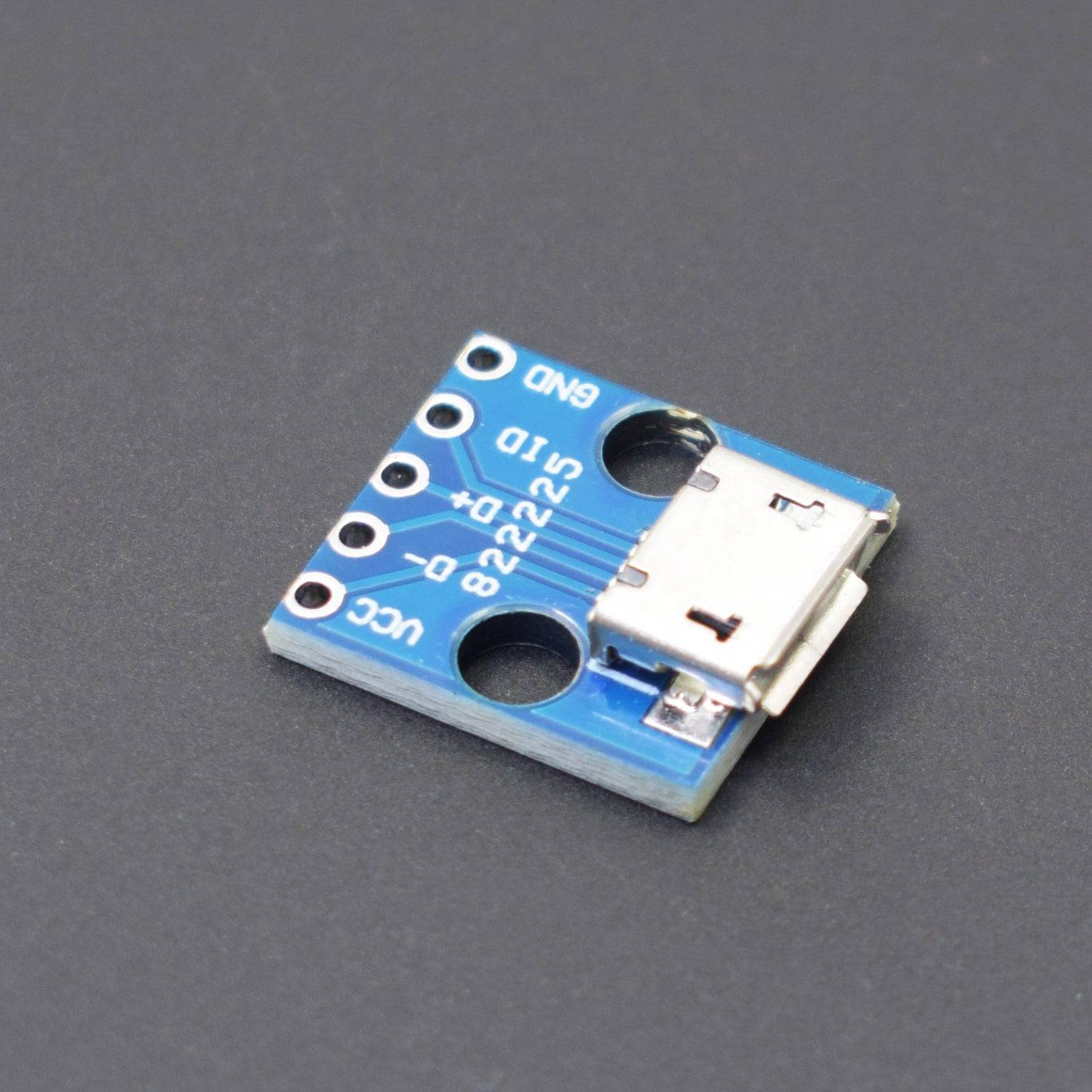 Micro USB to DIP 5-Pin Pinboard 2.54mm Power Adapter Board 5V Breakout Converter Module for DIY - AA167 ( RS3633 ) - REES52