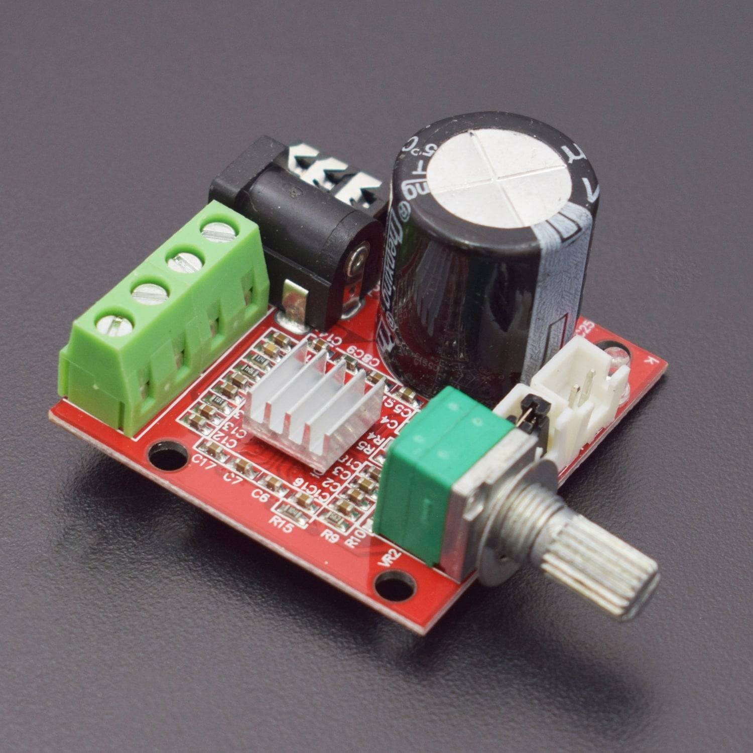 12 Volt Amplifier Board, PAM8610 Mini Stereo AMP 2 x 10W Digital Audio Amplify Circuit Class D- RS1217 - REES52